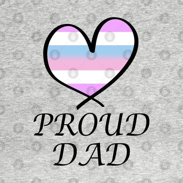 Proud Dad LGBT Gay Pride Month Intersex Flag by artbypond